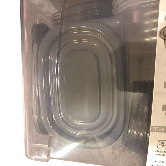 Core Multi-Used Food Storage Containers Variety Pack Gray Clear NEW 100 Pcs - Picture 10 of 16